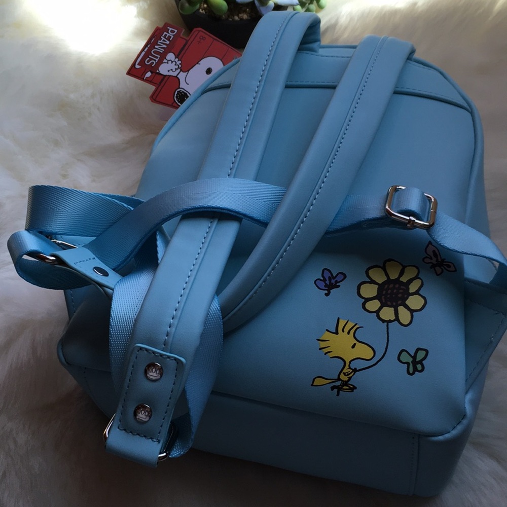 Loungefly Peanuts Snoopy Floral Mini Backpack - Picture 2 of 2